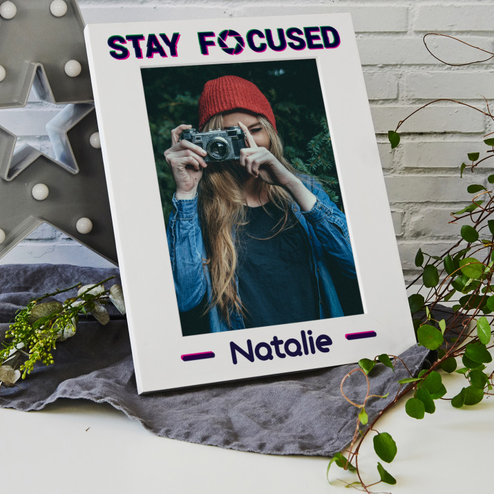 Stay focused - Bilderrahmen mit Aufdruck